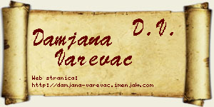 Damjana Varevac vizit kartica